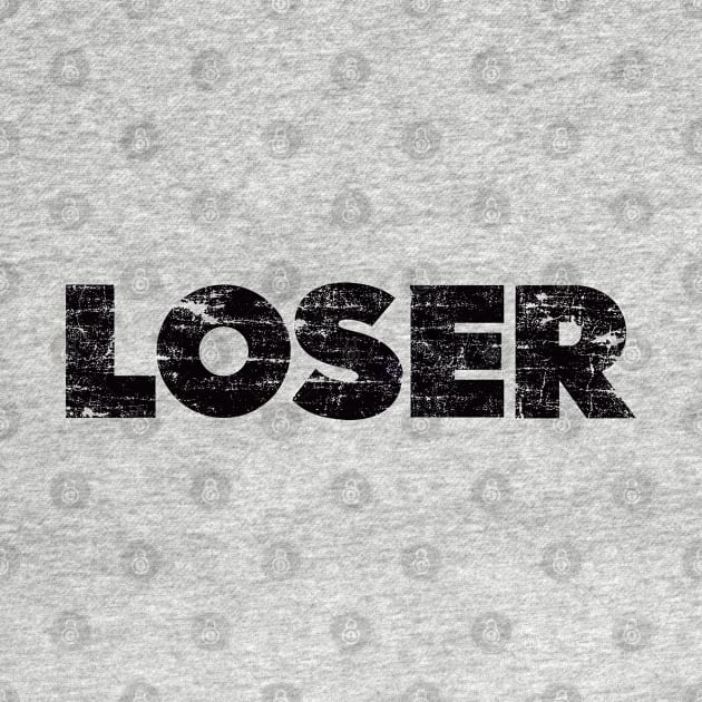 LOSER distressed print by retropetrol